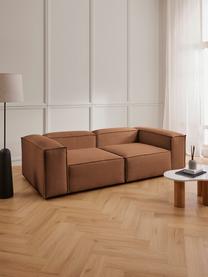 Modulares Sofa Lennon (3-Sitzer), Bezug: 100 % Polyester Der strap, Gestell: Massives Kiefernholz, Spe, Webstoff Nougat, B 238 x T 119 cm