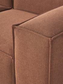 Modulares Sofa Lennon (3-Sitzer), Bezug: 100 % Polyester Der strap, Gestell: Massives Kiefernholz, Spe, Füße: Kunststoff Dieses Produkt, Webstoff Nougat, B 238 x T 119 cm