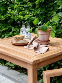 Table de jardin carré en bois de teck Kenya, Bois de teck, finition naturelle, Bois de teck, larg. 70 x prof. 70 cm