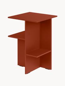Noční stolek Atik, Dřevovláknitá deska střední hustoty (MDF), melamin, Rezavě červená, Š 36 cm, V 57 cm