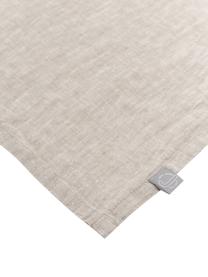 Strofinaccio in lino beige Olga 2 pz, 100% lino, certificato lino europeo, Beige, Larg. 50 x Lung. 70 cm