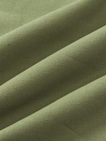 Housse de coussin 50x50 en chenille Keeley, 100 % coton, Vert olive, larg. 50 x long. 50 cm