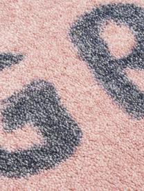 Waschbare Polyamid-Fußmatte Chantal, Vorderseite: Polyamid, Rückseite: Kunststoff, Rosa, B 50 x L 75 cm