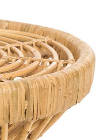 Stolik pomocniczy z rattanu boho Marvel, Naturalny rattan, Brązowy, Ø 40 x W 47 cm