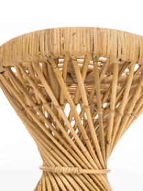 Tavolino boho in rattan Marvel, Rattan, finitura naturale, Marrone, Ø 40 x Alt. 47 cm