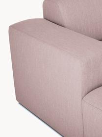 Divano angolare 3 posti Melva, Rivestimento: 100% poliestre Il rivesti, Struttura: pino massiccio, certifica, Tessuto rosa chiaro, Larg. 239 x Prof. 143 cm, chaise-longue a sinistra