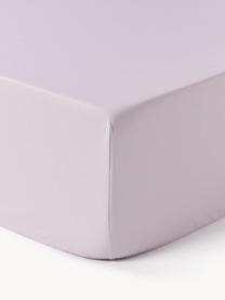 Hoeslaken Elsie, katoen perkal, Weeftechniek: perkal, Lavendel, B 90 x L 200 cm, H 25 cm