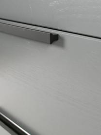Graue Schubladenkommode Adam, Korpus: Kiefernholz, lackiert, Stahlgrau, B 94 x H 93 cm