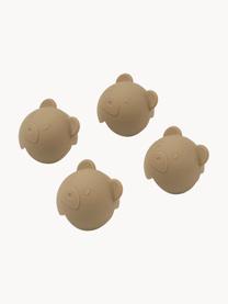 Paraspigoli a forma di orso Abraham  4 pz, Silicone, Torrone, Larg. 4 x Alt. 4 cm