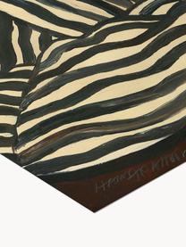 Plakat Serene Stripes, Koralowy, czarny, wielobarwny, S 50 x W 70 cm