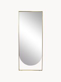 Specchio angolare da terra Masha, Cornice: metallo rivestito, Superficie dello specchio: lastra di vetro, Ottonato, Larg. 65 x Alt. 160 cm