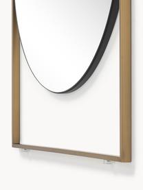 Specchio angolare da appoggio Masha, Cornice: metallo rivestito, Superficie dello specchio: lastra di vetro, Ottonato, Larg. 65 x Alt. 160 cm