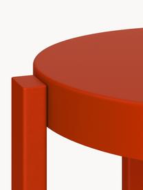 Barová stolička z kovu Doon, Ocel s práškovým nástřikem, Červená, Ø 35 cm, V 65 cm