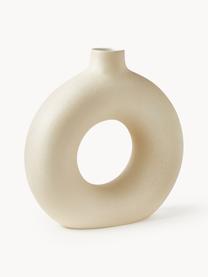 Vase design Livo, haut. 31 cm, Grès cérame, Beige, Ø 5 x haut. 31 cm