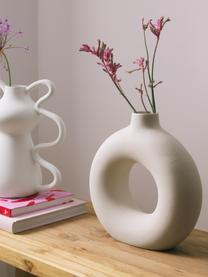 Vaso di design Livo, Gres, Beige, Ø 5 x Alt. 31 cm