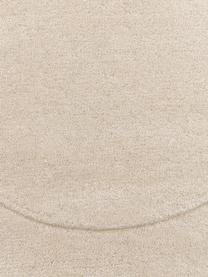 Handgetufteter Wollteppich Kadey in organischer Form, Flor: 100 % Wolle, RWS-zertifiz, Hellbeige, B 150 x L 230 cm (Grösse M)