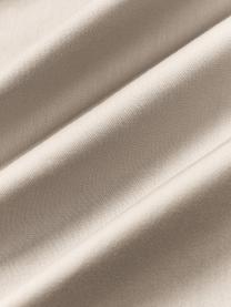Drap plat en satin de coton Comfort, Beige clair, larg. 240 x long. 280 cm