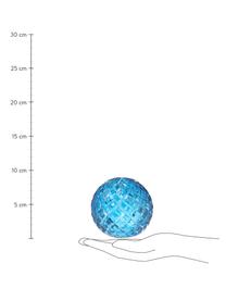 Dekorácia zo skla Kugel, Sklo, Modrá, Ø 7 x V 9 cm