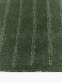 Ręcznie tuftowany dywan z wełny Mason, Ciemny zielony, S 80 x D 150 cm (Rozmiar XS)