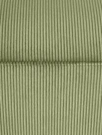 XL poef Melva van corduroy, B 116 x D 72 cm, Bekleding: corduroy (92% polyester, , Frame: massief grenen- en sparre, Poten: kunststof Dit product is , Corduroy olijfgroen, B 116 x D 72 cm