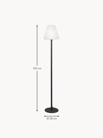 Lampada da terra a LED da esterno con spina Gardenlight, Paralume: plastica, Bianco, antracite, Ø 28 x Alt. 150 cm