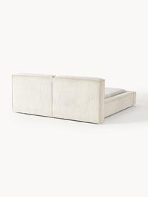 Letto imbottito in velluto a coste con contenitore Lennon, Rivestimento: velluto a coste (98% poli, Struttura: legno di pino massiccio, , Piedini: legno, plastica Questo pr, Velluto a coste beige chiaro, Larg. 208 x Lung. 243 cm (superfice 140 x 200 cm)