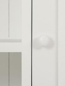 Estantería Noa, Madera de paulownia, Blanco, beige, An 74 x Al 131 cm