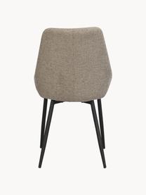 Čalúnená stolička Sierra, 2 ks, Béžová, čierna, Š 49 x H 55 cm