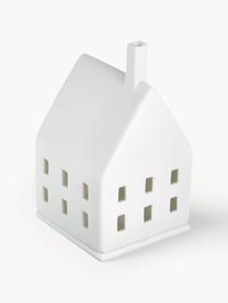 Świecznik domek z porcelany Living, Porcelana, Biały, S 7 x W 10 cm