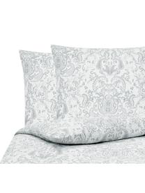 Baumwollsatin-Bettwäsche Grantham mit Paisley-Muster, Webart: Satin Fadendichte 200 TC,, Hellgrau, gemustert, 200 x 200 cm + 2 Kissen 80 x 80 cm