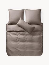 Flanell-Bettdeckenbezug Biba, Webart: Flanell, Taupe, B 135 x L 200 cm