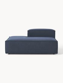 Chaise longue module Lennon, Bekleding: 100% polyester De slijtva, Frame: massief grenenhout, multi, Poten: kunststof Dit product is , Geweven stof donkerblauw, B 150 x D 119 cm, rugleuning rechts