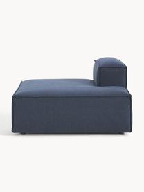 Chaise longue module Lennon, Bekleding: 100% polyester De slijtva, Frame: massief grenenhout, multi, Poten: kunststof Dit product is , Geweven stof donkerblauw, B 150 x D 119 cm, rugleuning rechts