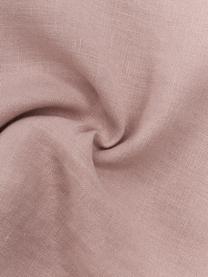 Housse de coussin lin vieux rose Lanya, 100 % pur lin, Vieux rose, larg. 50 x long. 50 cm