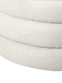 Designer Bouclé-Sessel Solomon, Bezug: 100 % Polyester Der hochw, Gestell: Massives Fichtenholz, FSC, Beine: Kunststoff, Bouclé Cremeweiß, B 95 x T 80 cm
