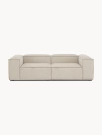 Modulaire bank Lennon (3-zits) van corduroy, Bekleding: corduroy (92% polyester, , Frame: massief grenenhout, FSC-g, Poten: kunststof, Corduroy lichtbeige, B 238 x H 119 cm