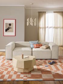 Modulares Sofa Lennon (3-Sitzer) aus Cord, Bezug: Cord (92 % Polyester, 8 %, Gestell: Massives Kiefernholz, Spe, Füße: Kunststoff Dieses Produkt, Cord Hellbeige, B 238 x T 119 cm