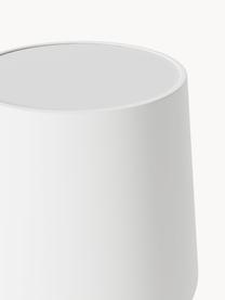 Dimbare tafellamp Fausta met USB-aansluiting, Lampenkap: kunststof, Lampvoet: gecoat metaal, Saliegroen, wit, Ø 13 x H 37 cm