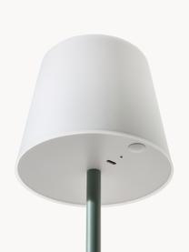 Lampa stołowa z funkcją przyciemniania Fausta, Szałwiowy zielony, biały, Ø 13 x W 37 cm