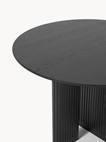 Table ronde en chêne Jolka, Ø 120 cm, Chêne noir laqué, Ø 120 cm