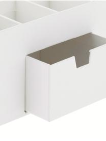 Büro-Organizer Vendela, Fester, laminierter Karton, Weiß, 24 x 11 cm
