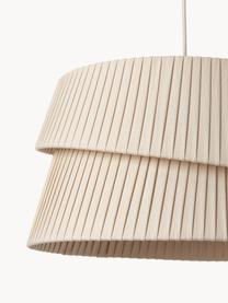 Suspension avec abat-jour asymétrique Nyla, Beige, Ø 45 x haut. 45 cm