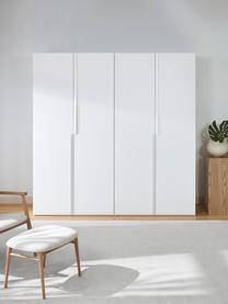 Armario modular Leon, 4 puertas (200 cm), diferentes variantes, Estructura: tablero aglomerado revest, Blanco, Interior Premium (An 200 x Al 236 cm)