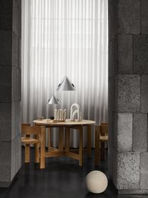 Hanglamp Cone, verschillende formaten, Decoratie: walnoothout, geolied, Zilverkleurig, Ø 40 x H 30 cm
