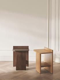Odkladací stolík z dubového dreva Ismo, Dubové drevo, Dubové drevo, Š 40 x V 56 cm