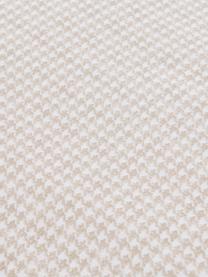 Parure copripiumino in cotone ranforce Grady, Tessuto: Renforcé, Beige, bianco, 250 x 200 cm + 2 federe 50 x 80 cm