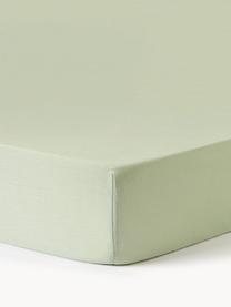 Drap-housse en lin délavé pour surmatelas Airy, 100 % pur lin
Densité 110 fils par pouce carré, qualité standard

Le lin est une fibre naturelle qui se caractérise par sa respirabilité, sa résistance et sa douceur. Le lin est un matériau rafraîchissant et absorbant qui absorbe et évacue rapidement l'humidité, ce qui le rend idéal pour les températures chaudes.

Le matériau est certifié STANDARD 100 OEKO-TEX®, 15.HIN.65948, HOHENSTEIN HTTI, Vert clair, larg. 90 x long. 200 cm, haut. 15 cm