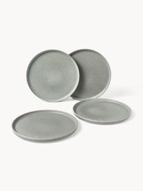 Sada ručně vyrobeného nádobí s reaktivní glazurou Pam, pro 4 osoby (12 dílů), Kamenina, Světle šedá, Pro 4 osoby (12 dílů)