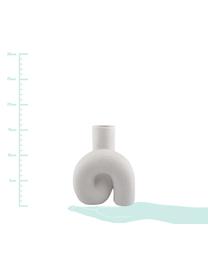 Deko-Vase Tube, Keramik, Weiss, 12 x 16 cm