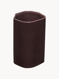 Boîte de rangement artisanal Amare, Poudre de roche, Prune, rouge, Ø 17 x haut. 26 cm